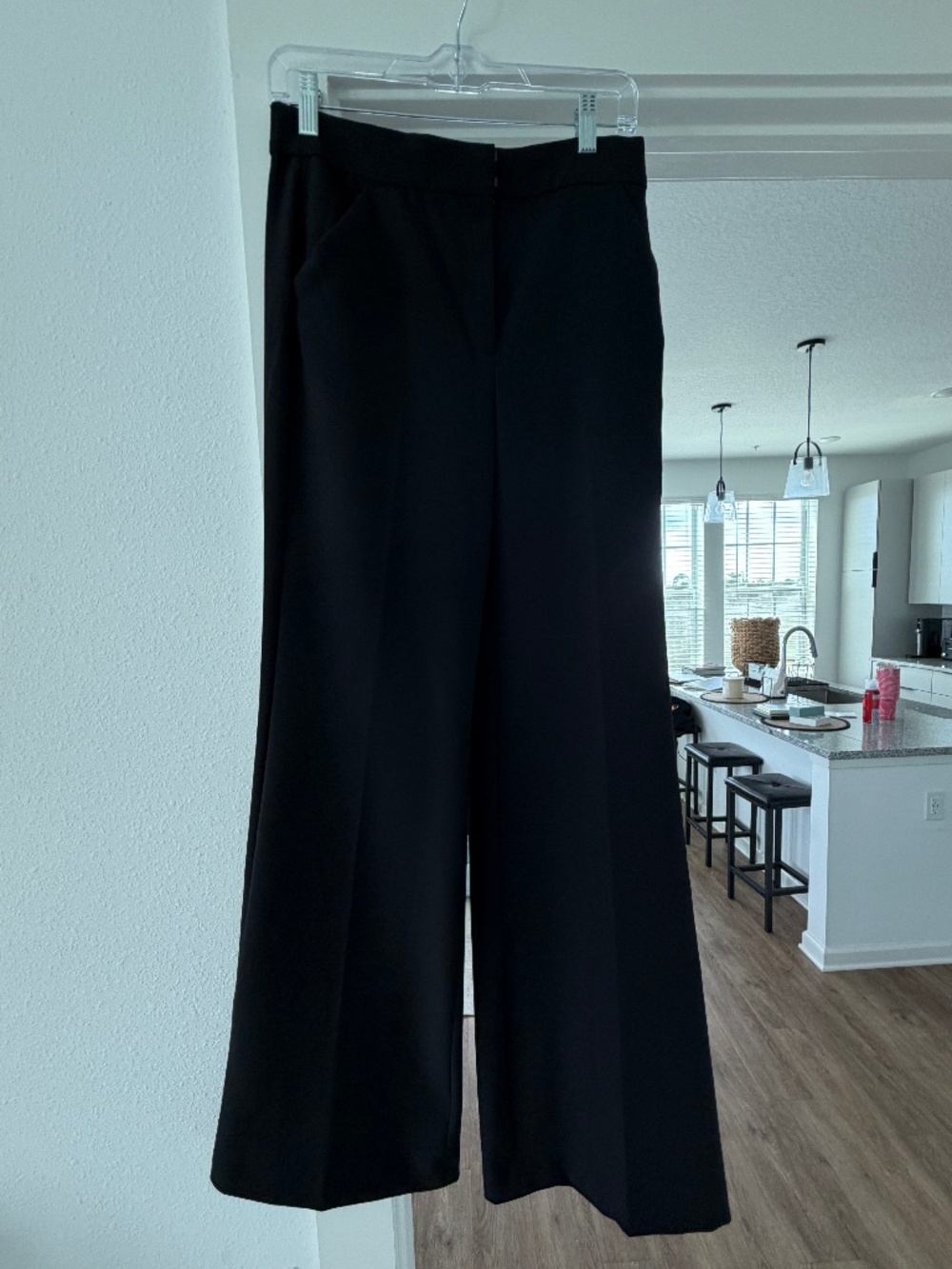 Express Editor Black Wide Leg Trousers 🤍